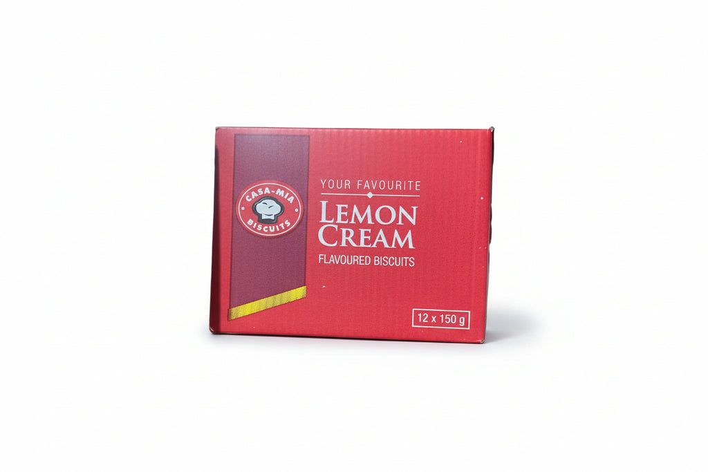 Casa Mia Lemon Cream Sandwich Biscuits Wholesale Box (12 x 160g)