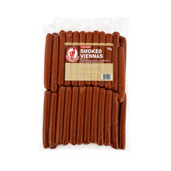 Smoked Chicken Viennas 3kg (Vacuum Packed)