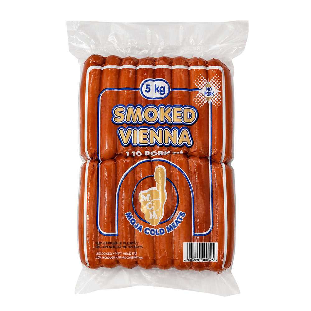 Smoked Chicken Viennas 5kg (Vacuum Packed)