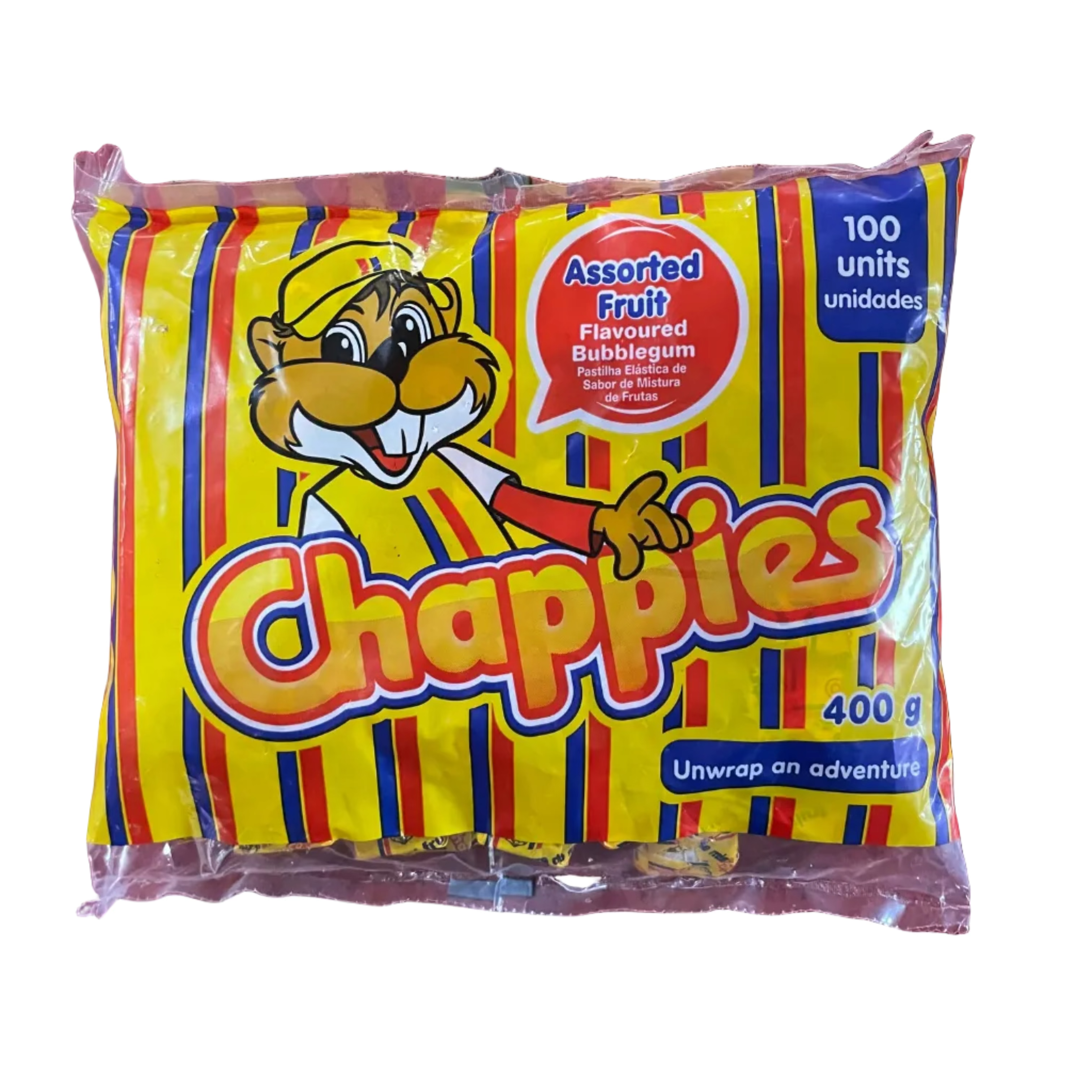 Chappies Bubblegum Original Fruity Bag (400g / 100 Pieces)