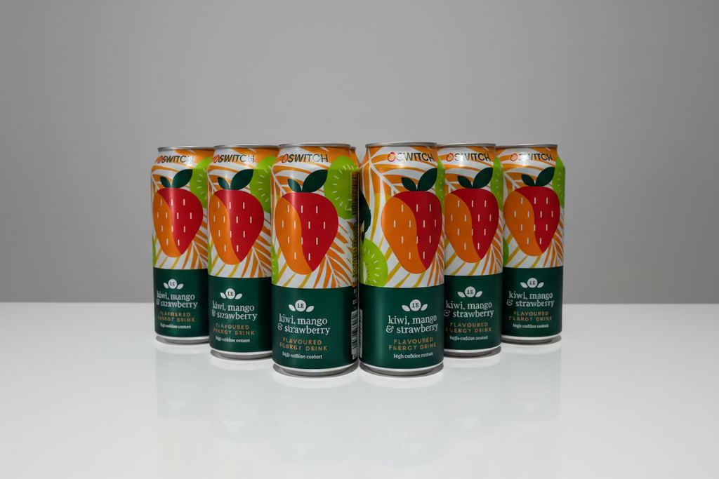 6X500ml SWITCH ENEREGY KIWI,MANGO & STRAWBERRY