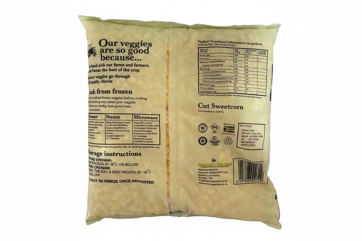 1KG FROZEN SWEETCORN