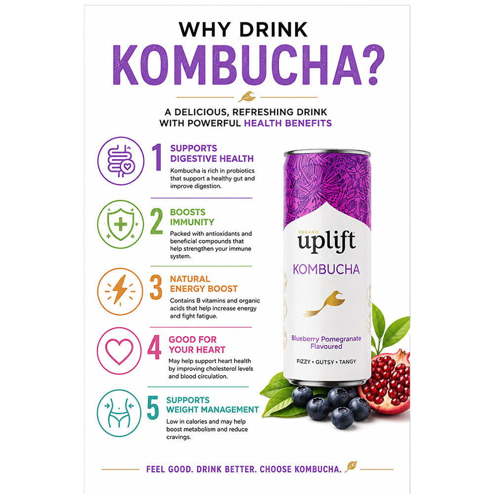 Uplift Kombucha Peach Granadilla 300ml